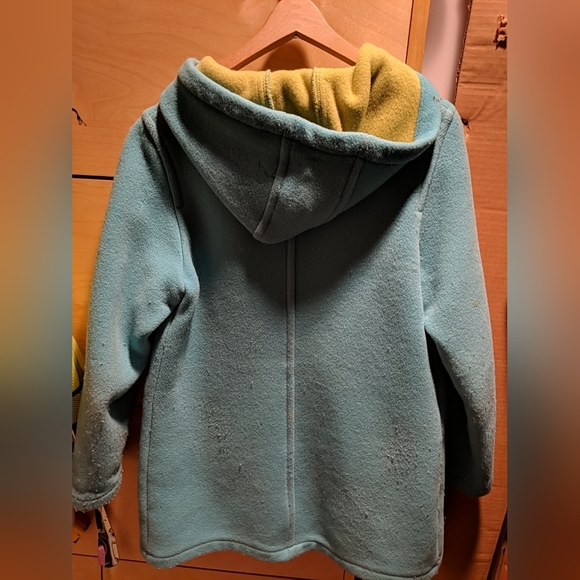 United Colors of Benetton Jacket Pea Coat Teal Wool Size Small Women's, Teen L - Picture 7 of 9